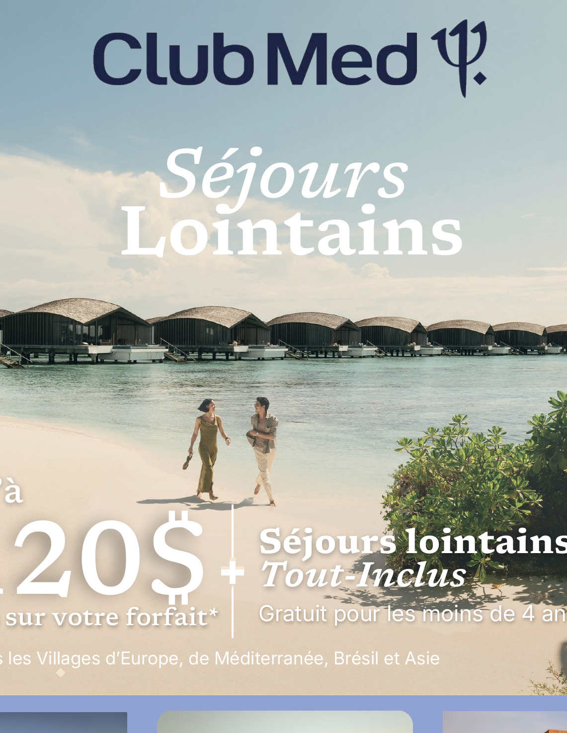 Club Med Séjours Lointains : forfaits tout inclus en Europe, Méditerranée, Brésil et Asie, à réserver d
