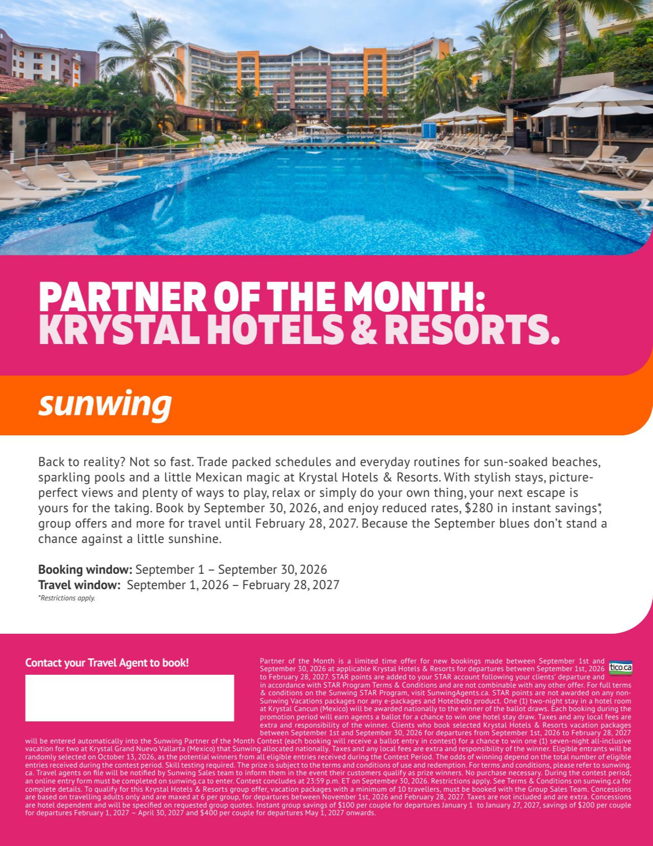 Promotion Sunwing Cancún en solde avec Voyages Aquaterra Sherbrooke undefined